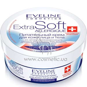 ���� ��� �������������� � �������� � ������������� �������� ���� Eveline Cosmetics Extra Soft Allergique Face & Body Cream