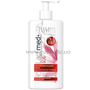 ������������� ���� ��� �������� ������� 3�1 ��������� ������� Eveline Cosmetics Lactimed+ SOS Soothing Intimate Gel 3in1