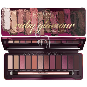 ������� ����� ��� ��� Eveline Cosmetics Ruby Glamour Eyeshadow Palette