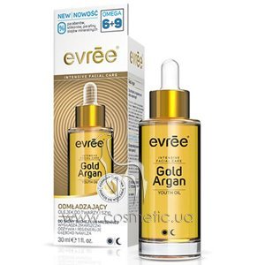 ��������� ����� ������ ������ ��� ���� � ��� Evree Gold Argan Rejuvenating Face & Neck Oil