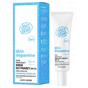 ����������� �������������� ���� ��� ���� Bielenda FaceBoom Skin Dopamine Highly Moisturising Face Cream SPF 50