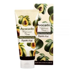 ����� ��� ���� ���������� � ���������� ������� FarmStay Avocado Premium Pore Deep Cleansing Foam