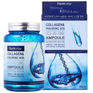 ��������� ��������� � ���������� � ������������ �������� FarmStay Collagen & Hyaluronic Acid All-In-One Ampoule