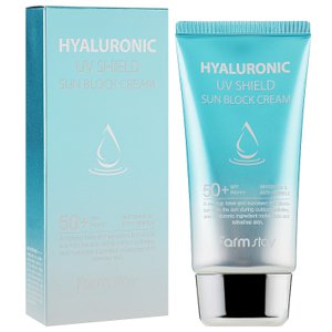 �������������� ���� � ������������ �������� SPF50+ FarmStay Hyaluronic UV Shield Sun Block Cream SPF50+