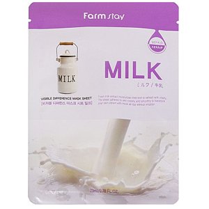 �������� ����� � ��������� ���������� FarmStay Visible Difference Mask Sheet Milk