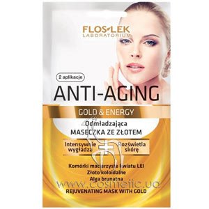 ������������� ����� ��� ���� � ���������� ������� Floslek Anti-Aging Gold & Energy Rejuvenating Gold Mask