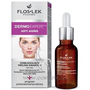 ����������������� ��������� ������ ��� ���� ������ ������ Floslek Dermo Expert Anti Aging Night Care Rejuvenating Acid Peel