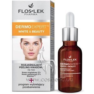 ����������� ��������� ������ ��� ���� ������ ����������� � �������� Floslek Dermo Expert White & Beauty Night Care Lightening Acid Peel