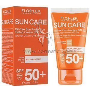 ���������� �������������� ���� ��� ����� Floslek Oil-free Sun Protection Tinted Cream SPF 50+
