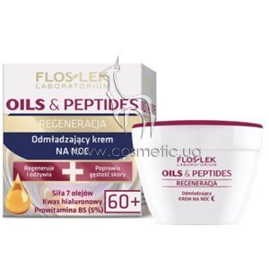 ������������� ������ ���� ��� ���� Floslek Oils & Peptides Face Night Cream 60+