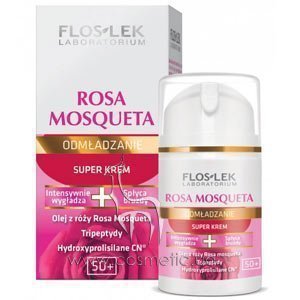 ���� ��� ���� ������ ������ � ������ ���� 50+ Floslek Rosa Mosqueta Anti-Wrinkle Therapy Super Face Cream