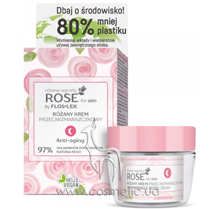 ���� ��� ���� ������ ������ ������ Floslek Rose For Skin Rose Gardens Anti-Aging Night Cream