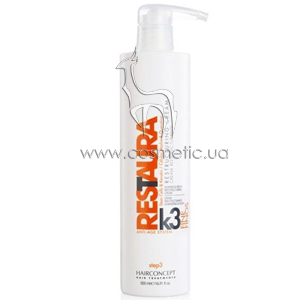 ����������������� ������ � �������� � ������� ��� ������ ����� ��� 3 HairConcept Restaura K Antiage Cream Frizzy Step 3
