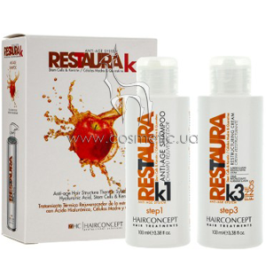 ����� ������������������ �������� ��� ������� � �������� ����� HairConcept Restaura K Kit Maintenance Frizzi Hair