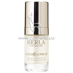 �������������� ���������-���������� ��� ���� Herla Gold Supreme 24K Gold Concentrated Anti-Age Serum Booster