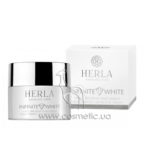 ������ ���� ��� ���� Herla Infinite White Total Spectrum Moisturizing Night Therapy Whitening Cream