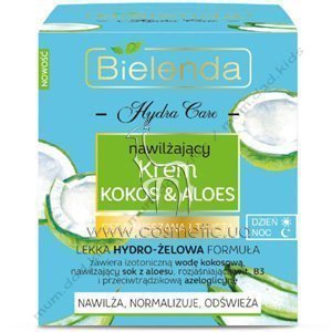 ����������� ���� ��� ���� � ���������� ������ � ���� ���� Bielenda Hydra Care Coconut & Aloe Moisturizing Cream Day/Night