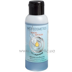 ������ �������� ��� ������ ���� � ������ ������ Ines Cosmetics Nail Polish Remover with Argan Oil