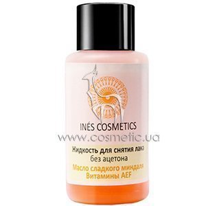�������� ��� ������ ���� ��� ������� ������ �������� �������� Ines Cosmetics Sweet Almond Oil Nail Polish Remover