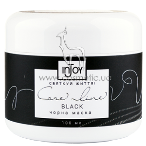 ������ ����� ��� ���� inJoy Care Line Black Face Mask