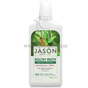 �������������� ��� ������� ��� ������������� ������� ����� � ������� � ��������� Jason Oral Care Healthy Mouth Tartar Control Cinnamon Clove Mouthwash
