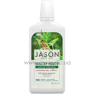 �������������� ��� ������� ��� ���������������� ������ � ���� Jason Oral Care Powersmile Super Refreshing Cinnamon Mint Mouthwash