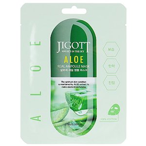 ��������� ����� ������ Jigott Aloe Real Ampoule Mask