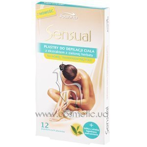 �������� ������� ��� ��������� ���� � ���������� �������� ��� Joanna Sensual Body Hair Removal Strips Green Tea