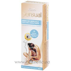 ���� ��� ��������� ���, ��������, ���� ������ � ���������� ������ Joanna Sensual Depilatory Cream Cotton Extract Express Formula