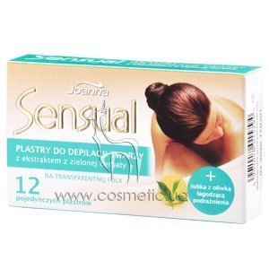 �������� ������� ��� ���� � ���������� �������� ��� Joanna Sensual Depilatory Fase Strips Green Tea