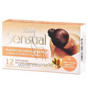 �������� ������� ��� ���� � ������ ������� Joanna Sensual Depilatory Fase Strips Sweet Almond Oil