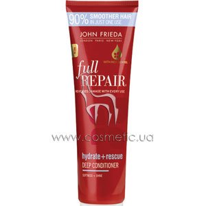 ������� ����������� � ����������������� ����������� ��� ����� John Frieda Full Repair Hydrate + Rescue Deep Conditioner