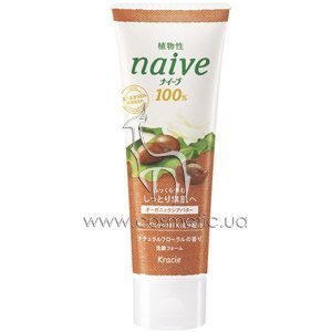 Пенка для умывания с маслом Ши Kanebo Naive 100% Cleansing Foam Shea Butter