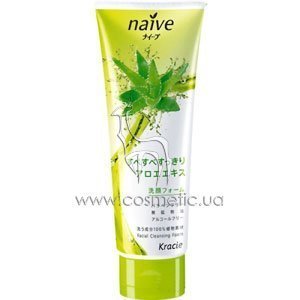 Пенка для умывания с экстрактом алое Kanebo Naive Facial Cleansing Foam Aloe Extract