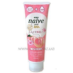 ����� ��� �������� � ���������� ������� ����������� ������ Kanebo Naive 100% Facial Cleansing Foam Peach Tree Leaf Extract