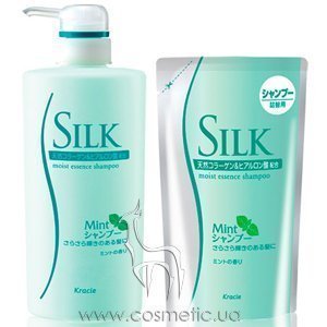 ������� � ����������, ����������� ����� � ���� Kanebo Silk Mint Moist Essence Shampoo