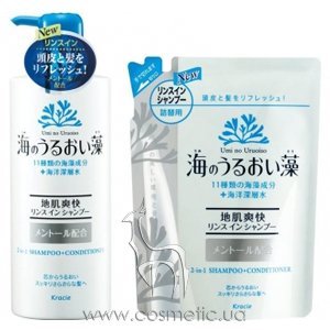 �������-�������������� 2 � 1 � ���������� ����������, ����� � �������� Kanebo Umi No Uruoi Sou Rice in 2 in 1 Shampoo + Conditioner