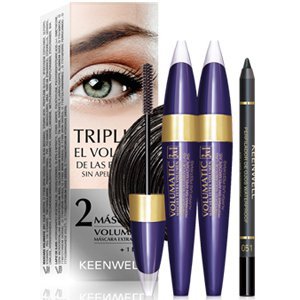 ����� ���� ��� ������ � �������� ��� ���� Keenwell Pack 2 Volumatic 3 & 1 Mascaras & Eye Liner Pencil