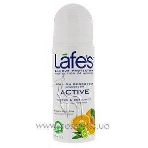 ����������� ��������� ���������� ������ Lafe's Natural Hemp Oil Roll-On Deodorant Active