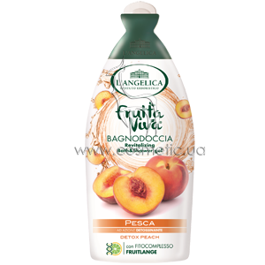 ���� ��� ���� � ����� ����������� ����������� L'Angelica Frutta Viva Bath & Shower Gel Detox Peach