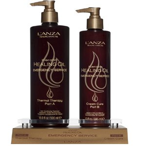 ����� ��� ��������� �������������� ����� L'anza Keratin Healing Oil Emergency Service Backbar Kit