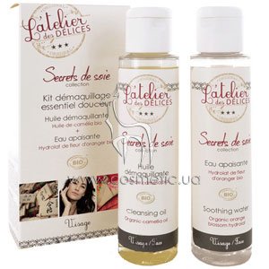 ����� ��� ���������: ظ������ ����� + ���������� ���� L'Atelier des Delices Essential Gentle Make-up Removal kit