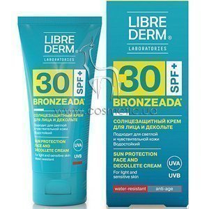 �������������� ���� ��� ���� � ���� �������� SPF 30 Librederm Bronzeada Sun Protection Face&Decollete Cream SPF 30