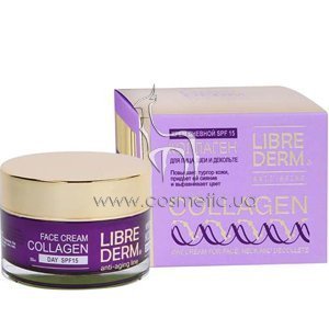 ������� ���� ��� �������������� ������ � ������� ����� ���� Librederm Collagen Day Face Cream SPF15