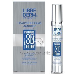 ������ ���� ��� ���� ������������� 3D ������ Librederm Hualuronic 3D Filler Night Face Cream
