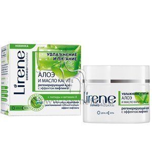 �������������� ���� � �������� �������� ����� � ����� ������ Lirene Aloe and Karite Butter Regenerating and Lifting Cream