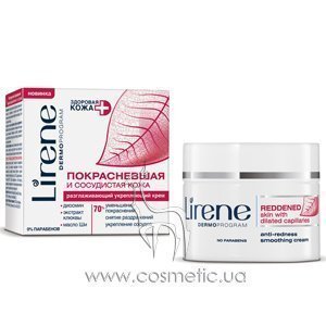 �������������� ���� �� ����������� ������� � ����������� �� ���� Lirene Anti-Redness Smoothing Cream Reddened Skin With Delated Capillairies