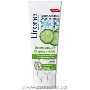 ����������� ���� ��� �������� ����������� ������ � ����� Lirene Moisturizing Gel Aloe And Cucumber