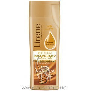 �������-��������� ��� ���� ������ ��� ������� ���� Lirene Cafe Latte Self-tanning Balm Fair Complexion Body Arabica