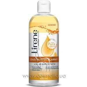 ���-����������� �������� � ������������ ������� ��� ������ ������� � ���� ����, ��� � ������ ���� Lirene Duo Micellar Solution Castor Oil Make-Up Remover